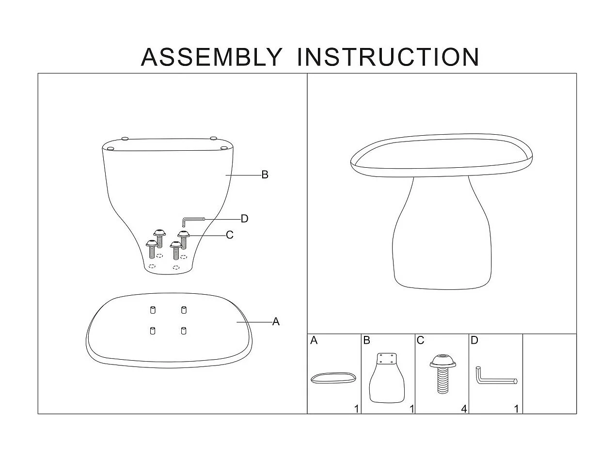 Table d'Appoint MF709, Rose, 50x48x48 cm, Seven Design