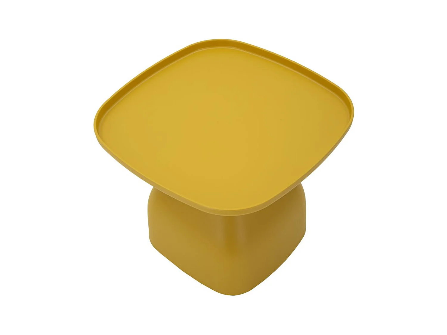 Table d'Appoint MF708, Jaune, 38x48x48 cm, Seven Design