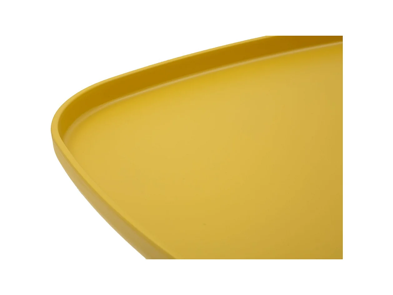 Table d'Appoint MF708, Jaune, 38x48x48 cm, Seven Design