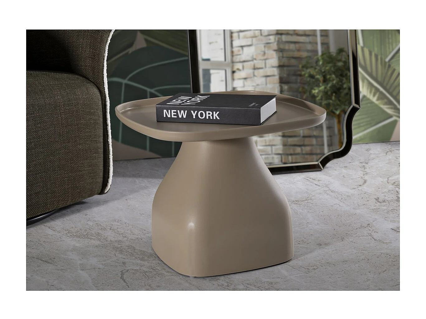 Stolik Kawowy MF712, Szary, 38x48x48 cm, Seven Design