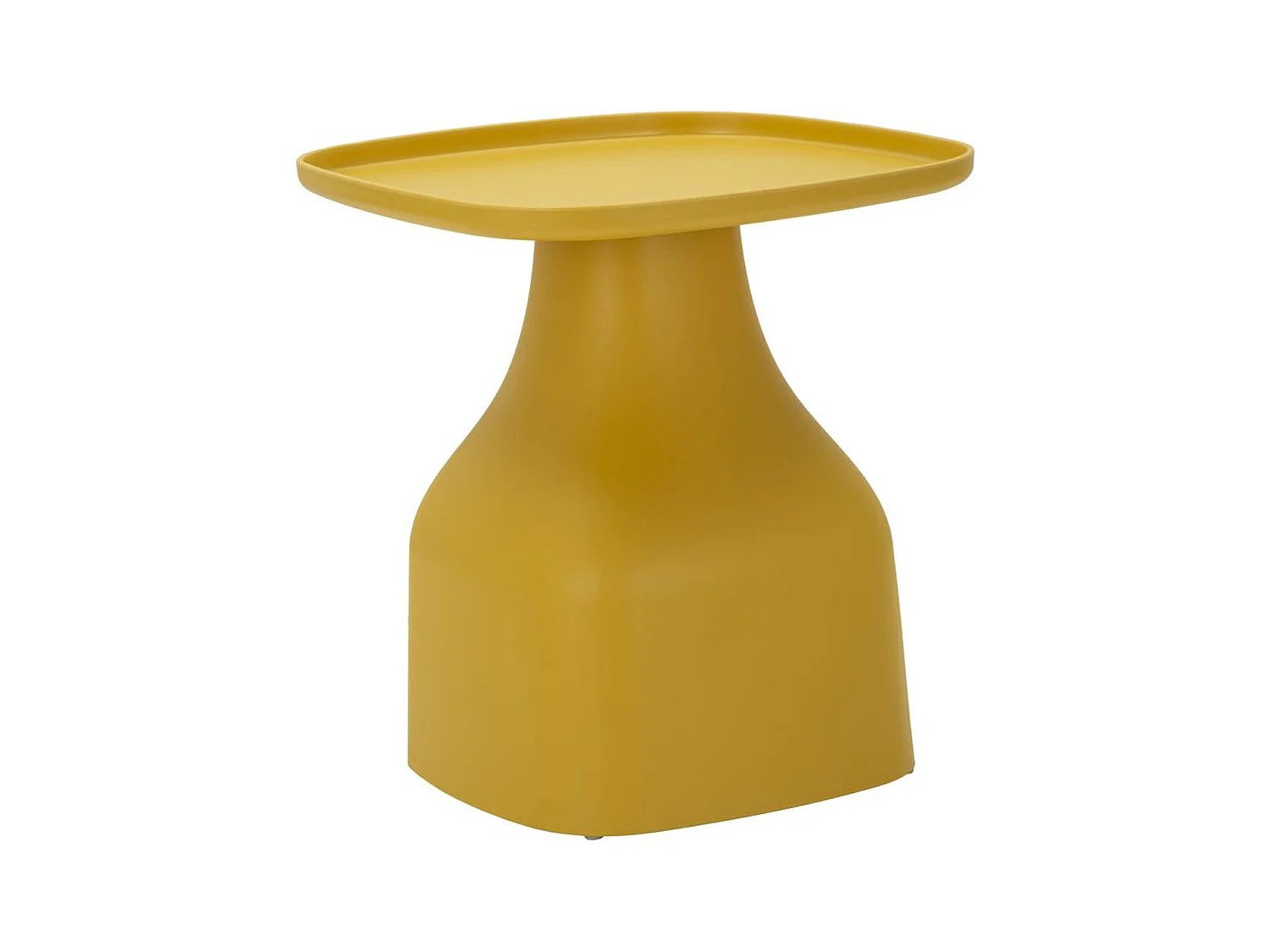 Table d'Appoint MF707, Jaune, 50x48x48 cm, Seven Design
