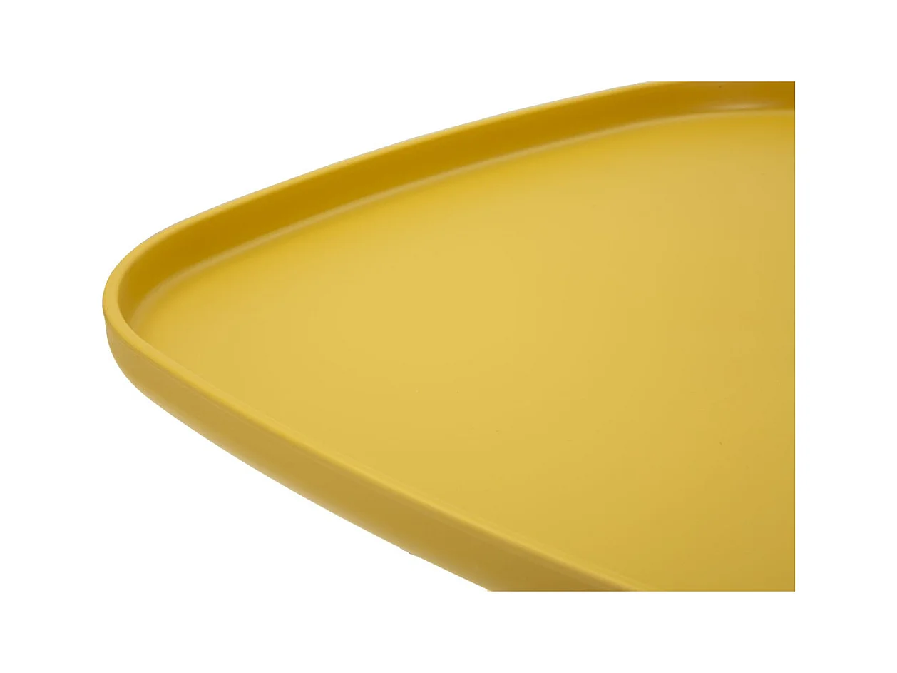Table d'Appoint MF707, Jaune, 50x48x48 cm, Seven Design