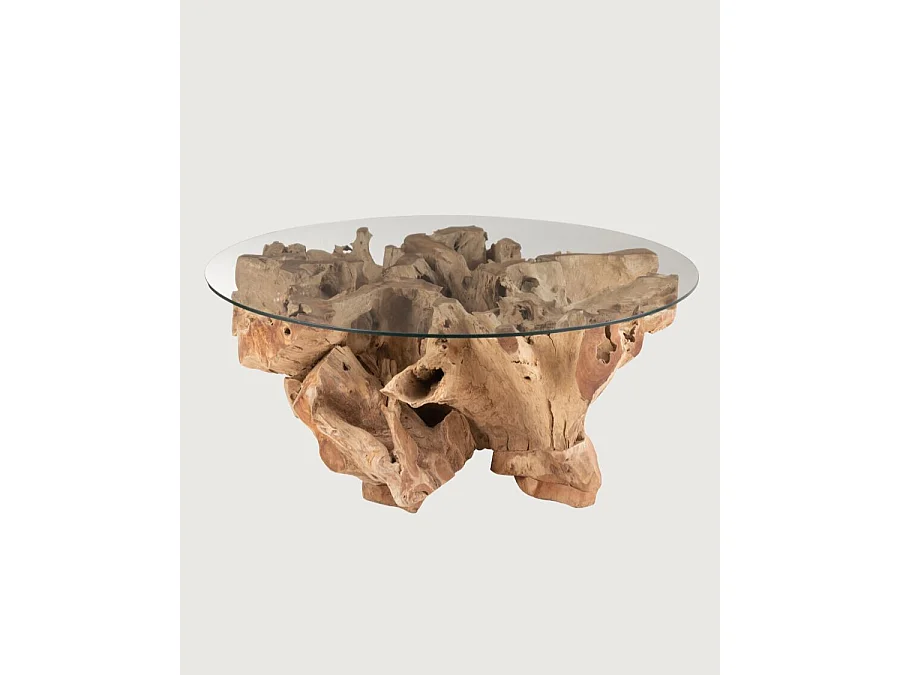 Forest - Table basse en teck massif 80 cm