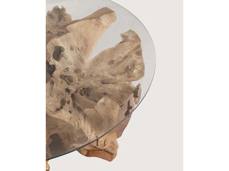 Forest - Table basse en teck massif 80 cm