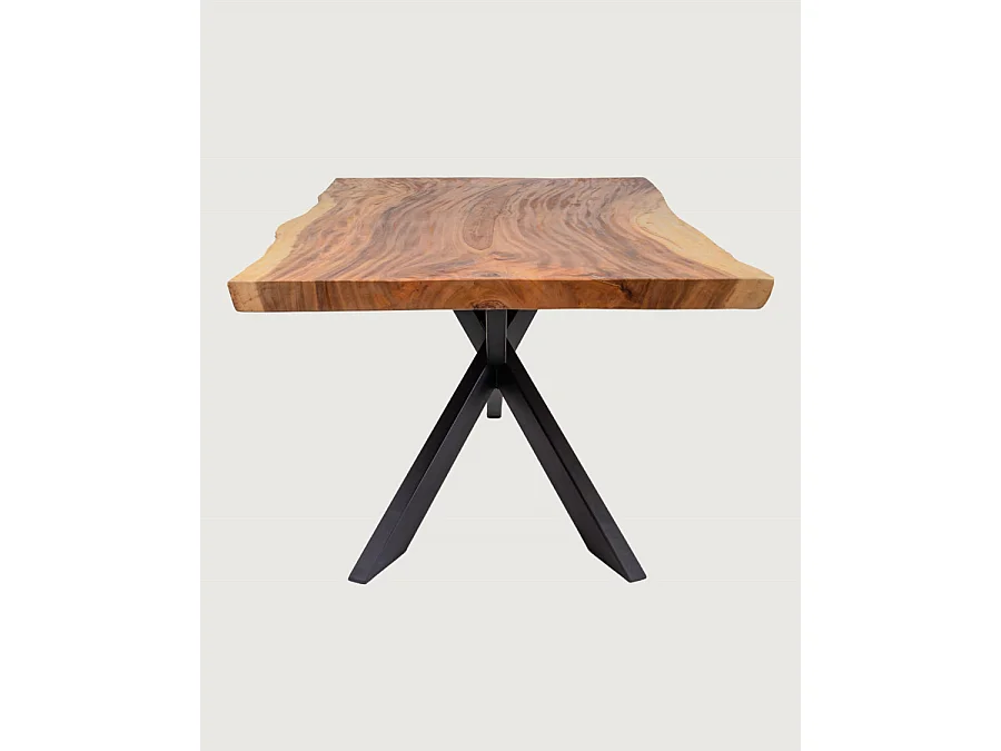 Laguna - Table repas en bois massif de suar