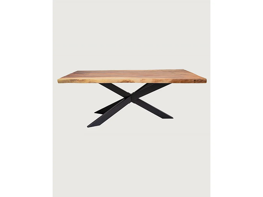 Laguna - Table repas en bois massif de suar