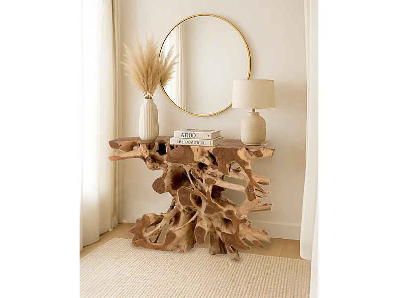 Forest - Console en bois massif de teck 121 cm