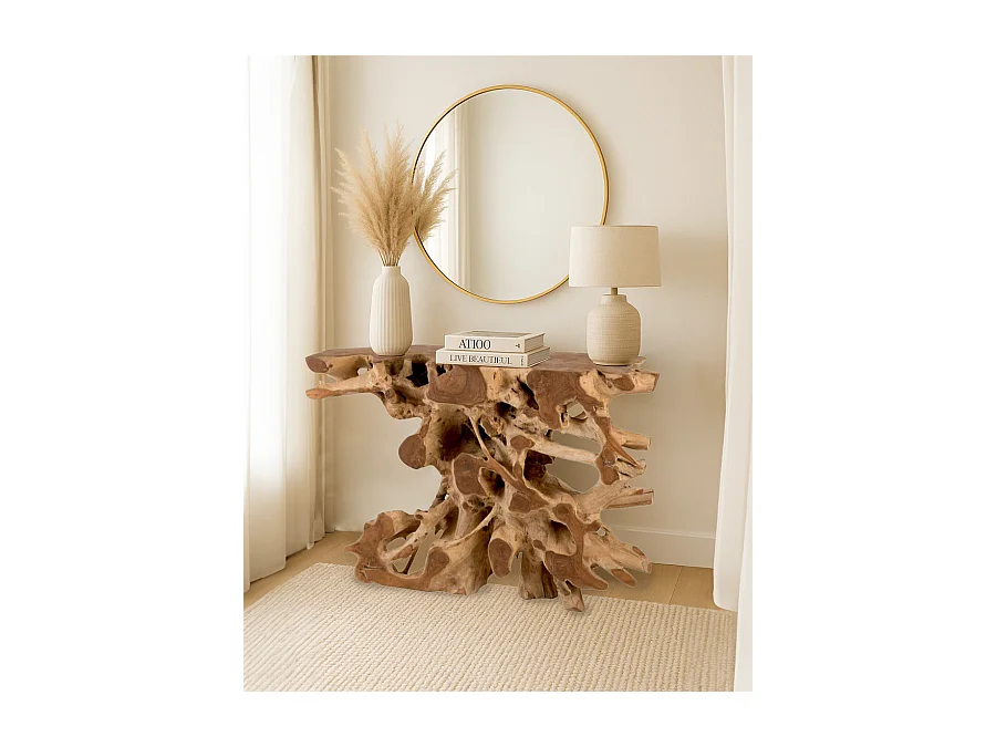 Forest - Console en bois massif de teck 121 cm