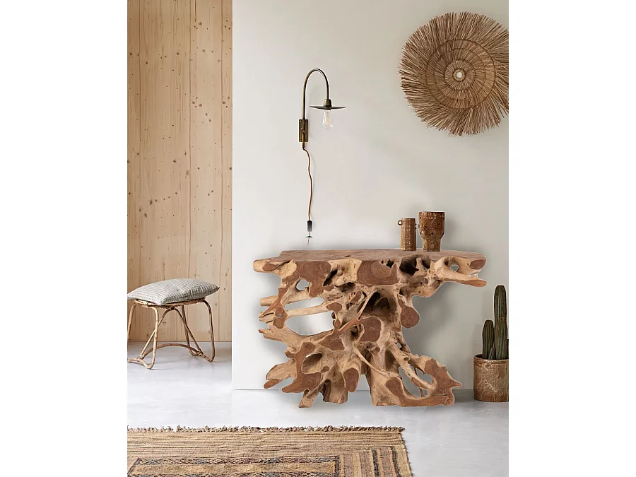 Forest - Console en bois massif de teck 121 cm