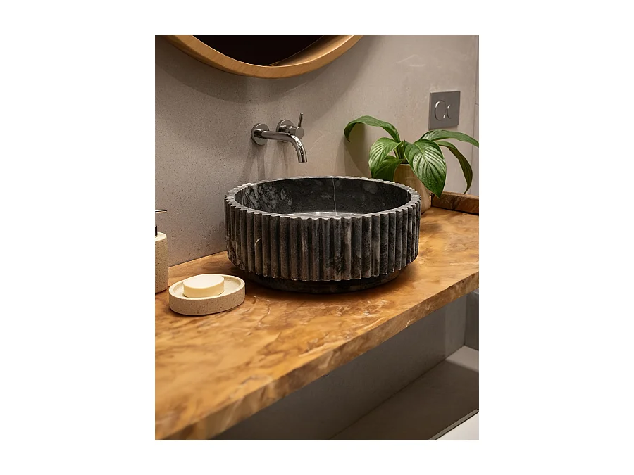 Nuit - Vasque  marbre noir