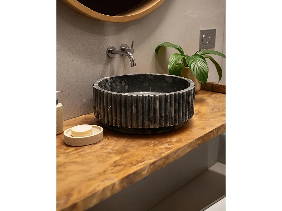 Nuit - Vasque  marbre noir
