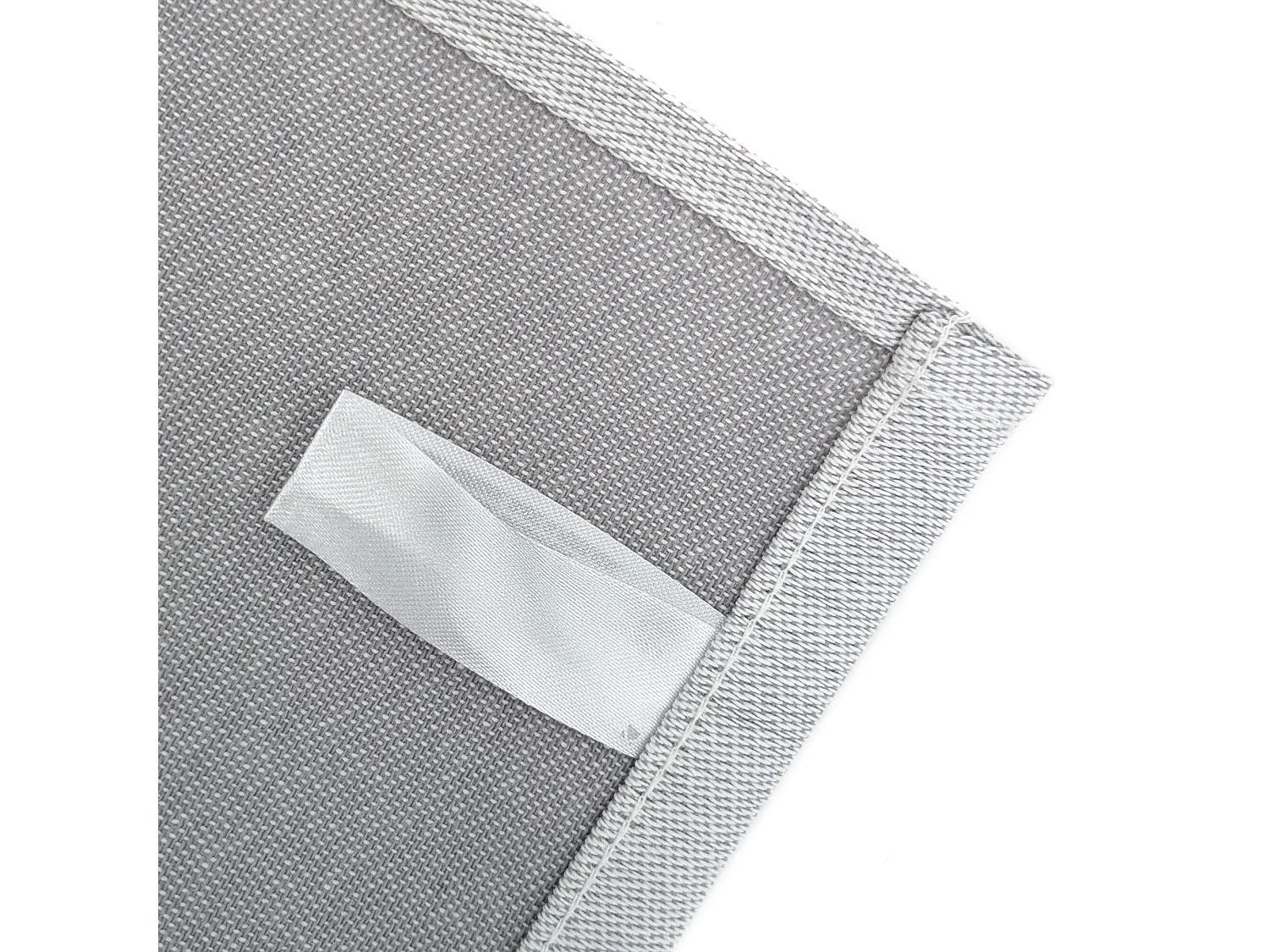 Lot de 2 torchons de cuisine toile 50x70 cm collection MARIS gris