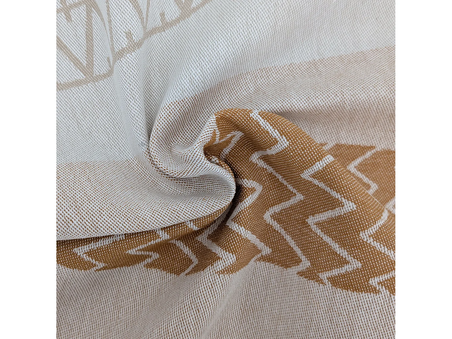 Lot de 2 torchons de cuisine toile 50x70 cm collection MARIS jaune