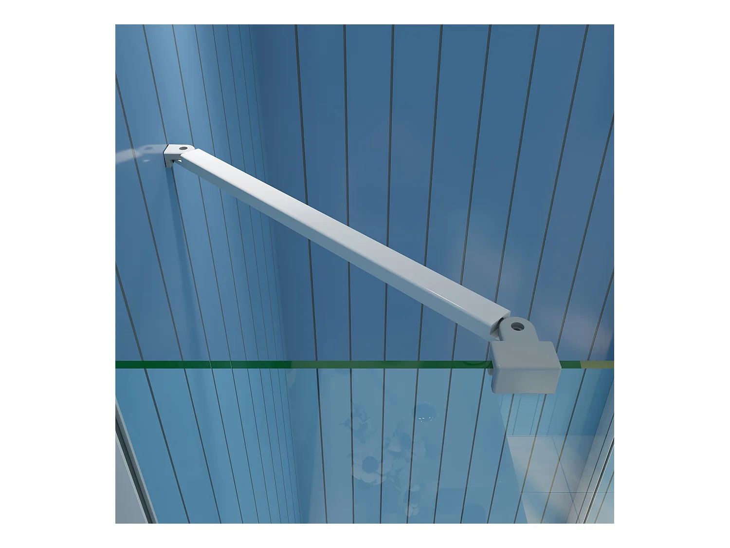 B:90xD:76xH:185 cm Douchecabine draaideur nisdeur+zijpaneel 5mm gehard veiligheidsglas,profiel van glanzend chroom