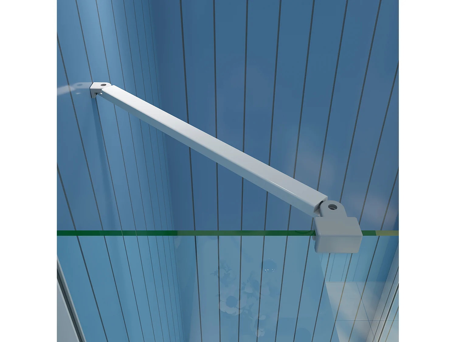 B:90xD:76xH:185 cm Douchecabine draaideur nisdeur+zijpaneel 5mm gehard veiligheidsglas,profiel van glanzend chroom