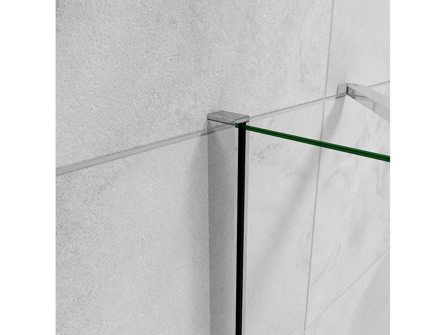 B:120xD:80xH:195 cm Douchecabine,draaideur + zijpanelen,6mm helder EasyClean veiligheidsglas,50cm Stabilisatorstang,glanzend chroom profiel.