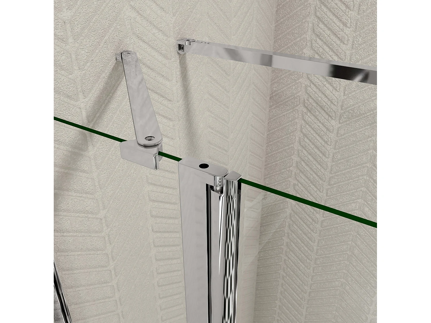 90x70x195cm Douchecabine draaideur+zijwand,6 mm NANO EasyClean veiligheidsglas,73-120 cm Stabilisatiestang (inkortbaar),profiel van glanzend chroom.