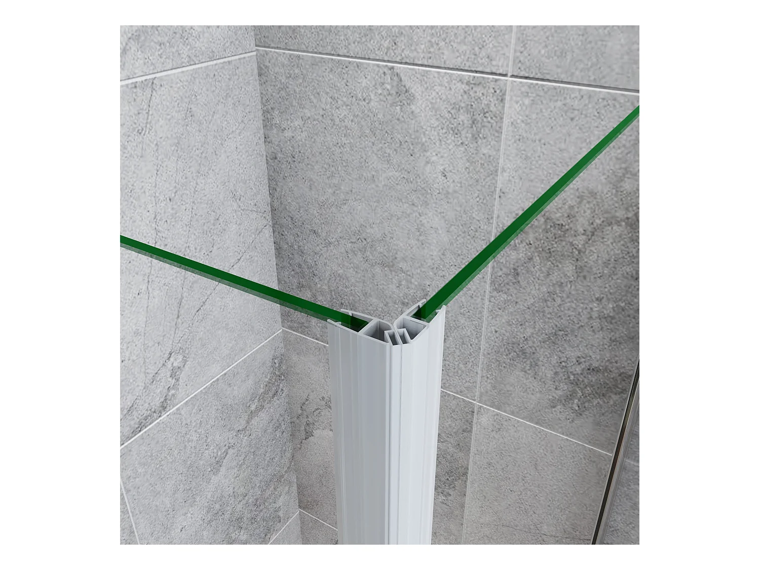 Vierkante douchecabine 80x90x195cm,enkelvoudige draaideur,6mm helder nano veiligheidsglas,profiel van glanzend chroom.