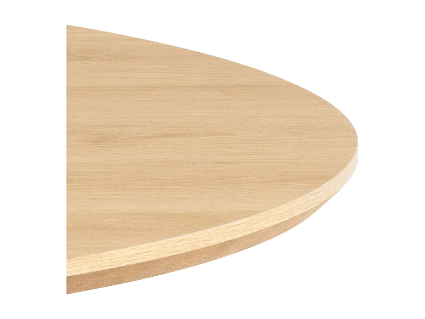 Lunka - Table à manger 4 personnes ronde en bois ø120cm - Bois clair