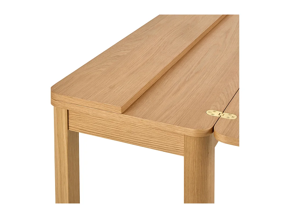 Fika - Table à manger extensible 2 à 4 personnes en bois 120x45-90cm  - Bois clair