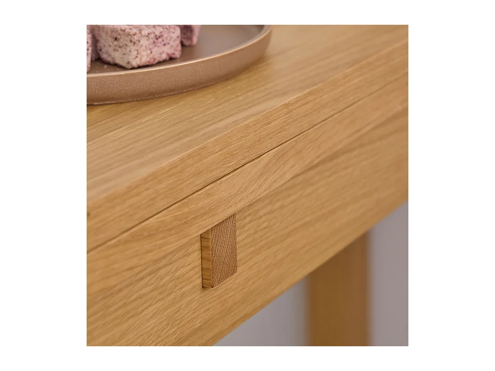 Fika - Table à manger extensible 2 à 4 personnes en bois 120x45-90cm  - Bois clair