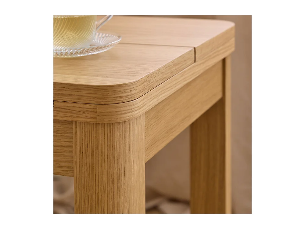 Fika - Table à manger extensible 2 à 4 personnes en bois 120x45-90cm  - Bois clair