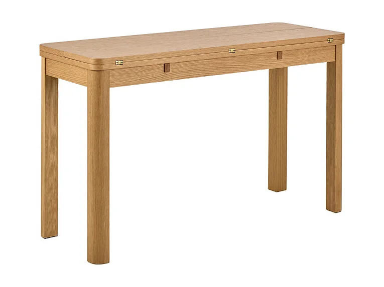 Fika - Table à manger extensible 2 à 4 personnes en bois 120x45-90cm  - Bois clair