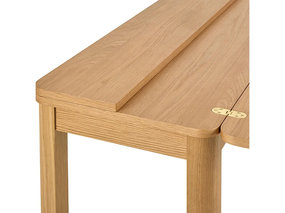Fika - Table à manger extensible 2 à 4 personnes en bois 120x45-90cm  - Bois clair