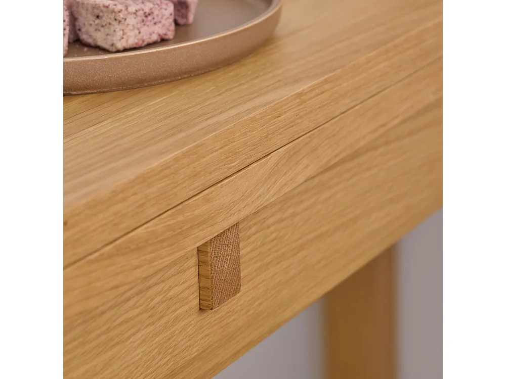 Fika - Table à manger extensible 2 à 4 personnes en bois 120x45-90cm  - Bois clair