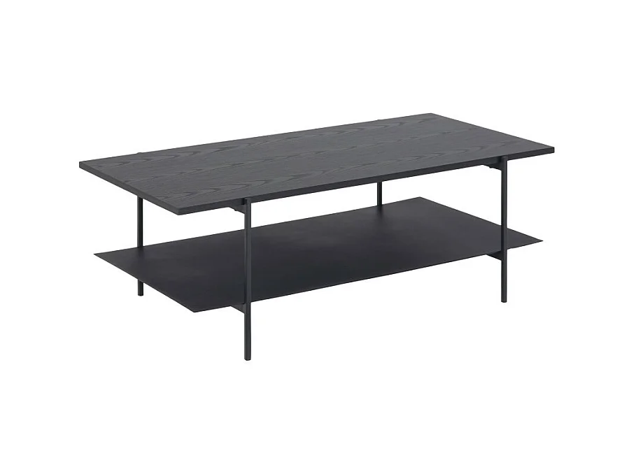 Mysa - Table basse en bois et métal - Noir