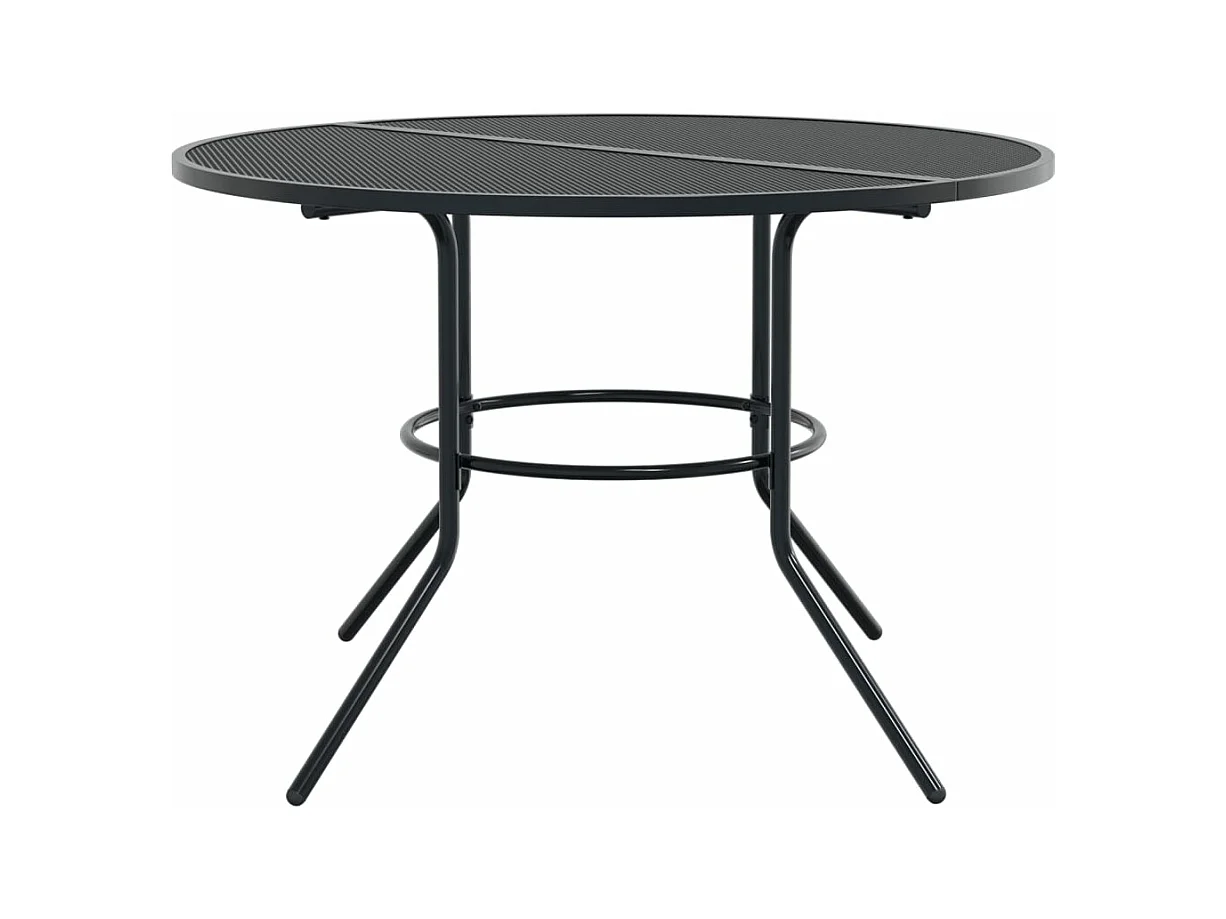 Ensemble de chaises de jardin empilables 5 pcs anthracite