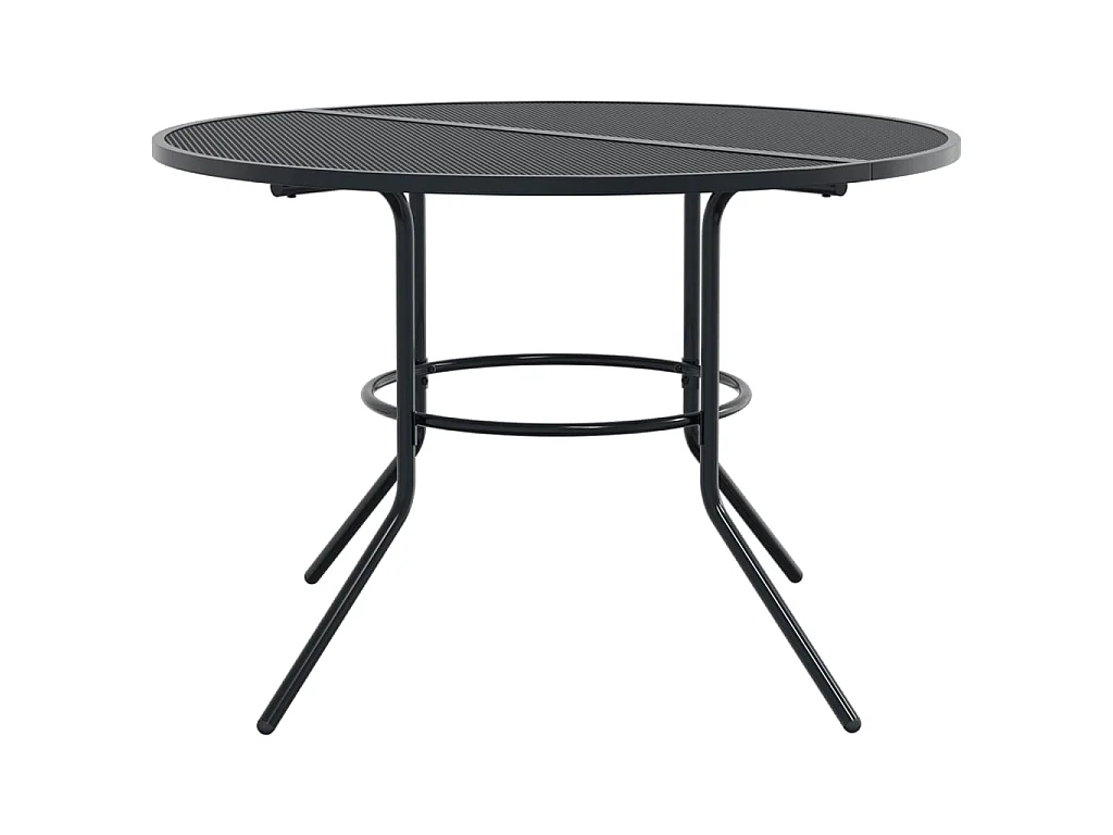 Ensemble de chaises de jardin empilables 5 pcs anthracite