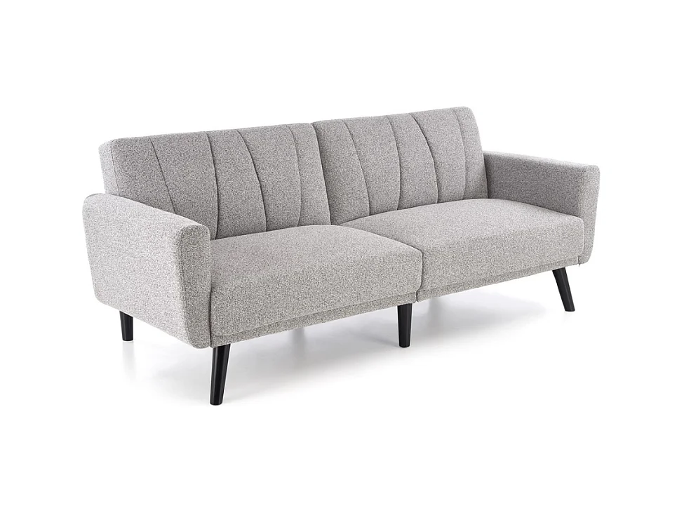 Canapé convertible 3 places en tissu gris MAEVA