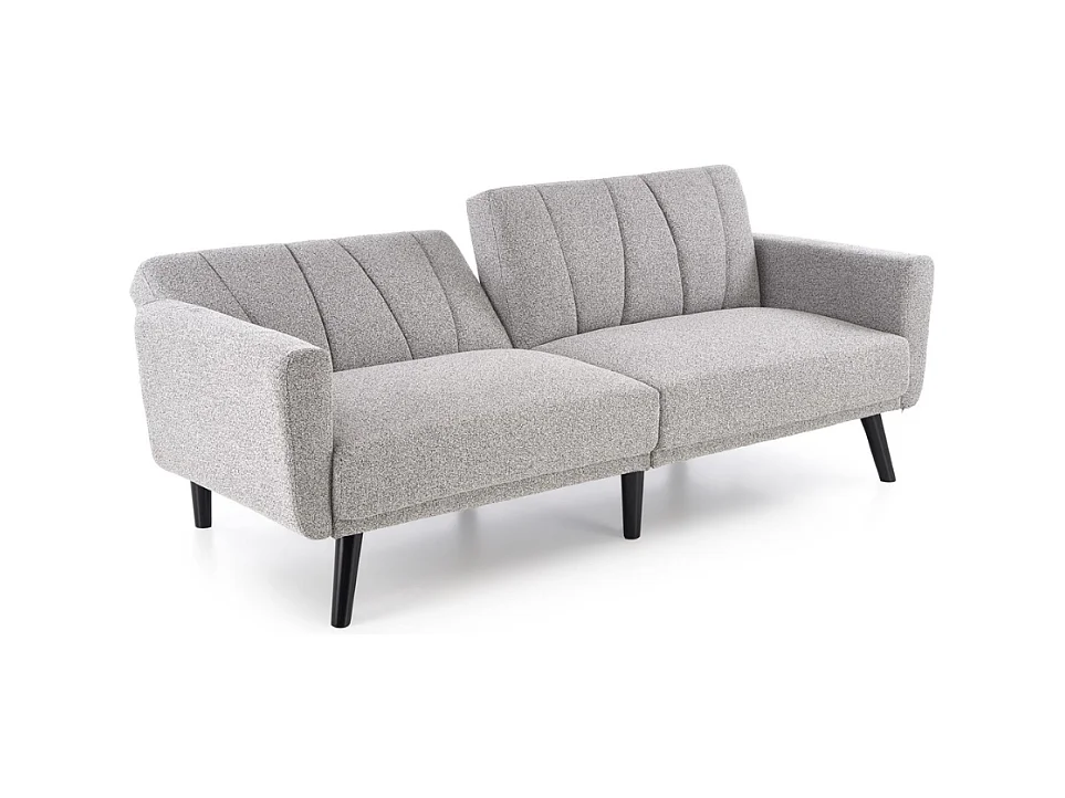 Canapé convertible 3 places en tissu gris MAEVA