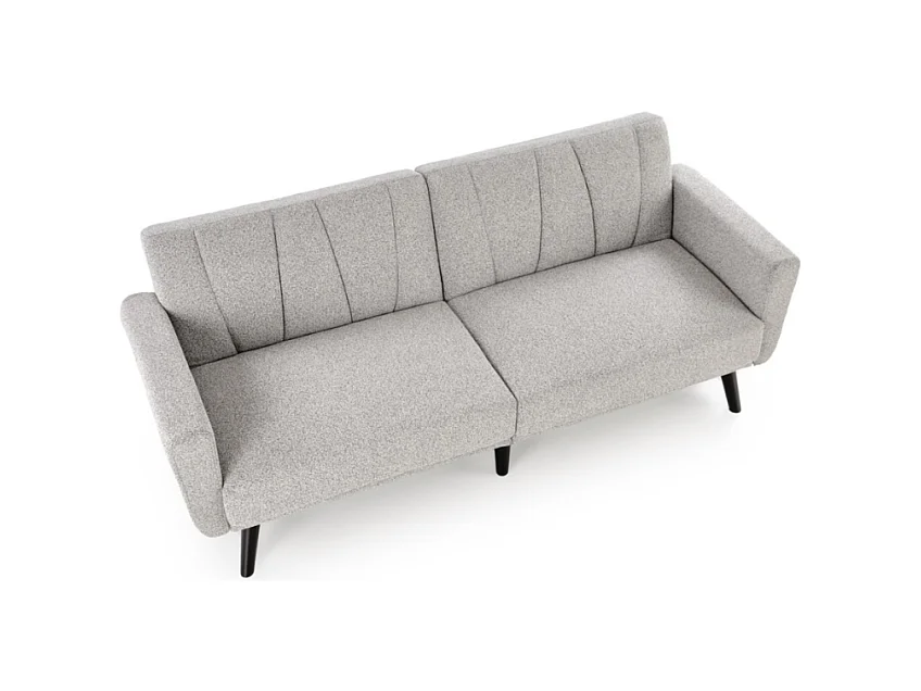 Canapé convertible 3 places en tissu gris MAEVA