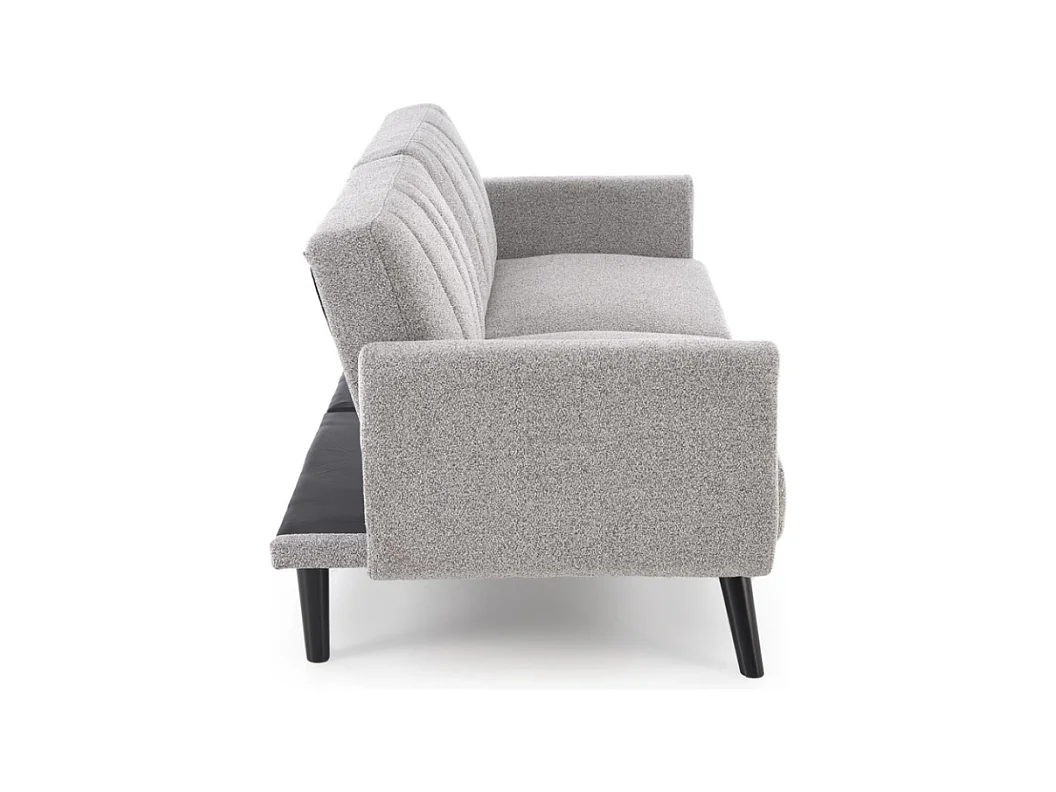 Canapé convertible 3 places en tissu gris MAEVA