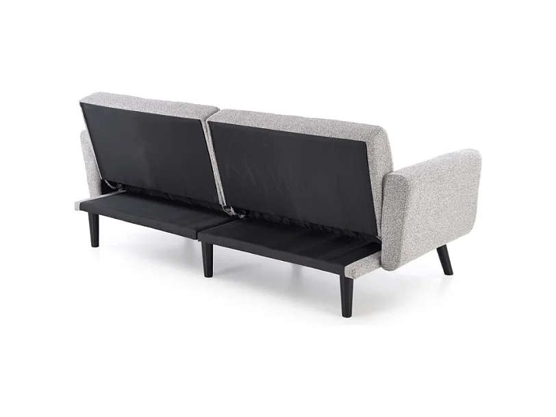 Canapé convertible 3 places en tissu gris MAEVA