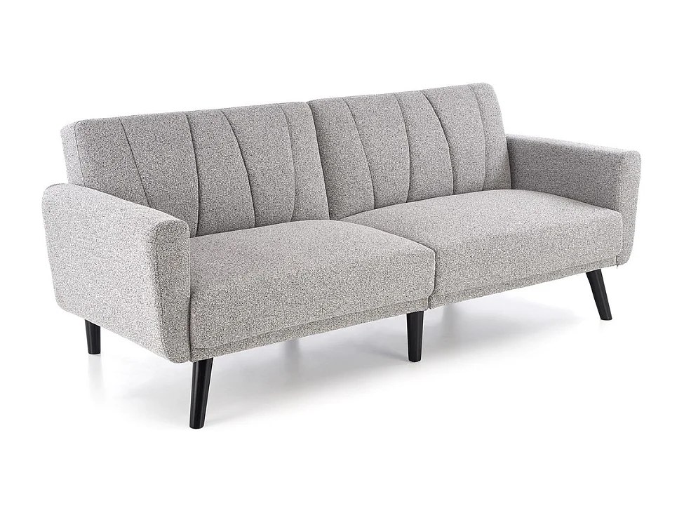 Sofá cama de 3 plazas en tejido gris MAEVA