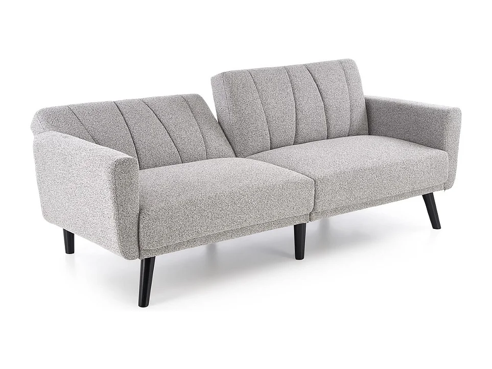 Sofá cama de 3 plazas en tejido gris MAEVA