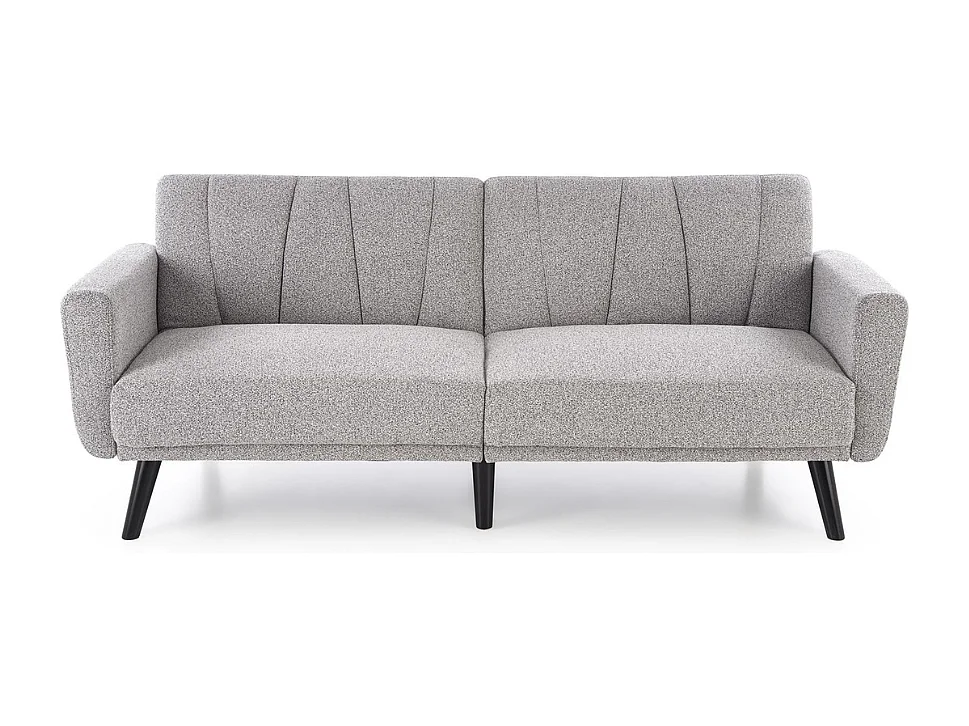Sofá cama de 3 plazas en tejido gris MAEVA
