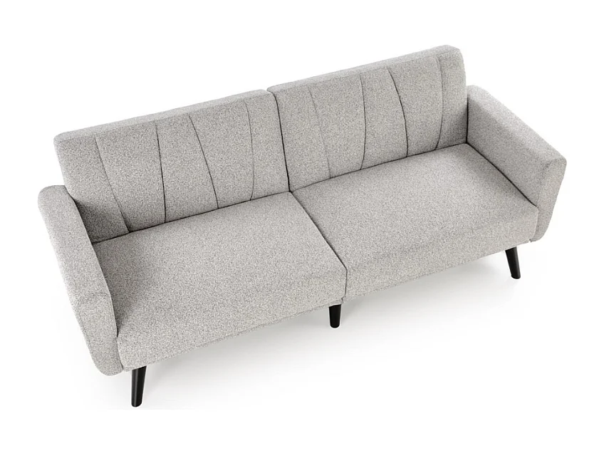 Sofá cama de 3 plazas en tejido gris MAEVA