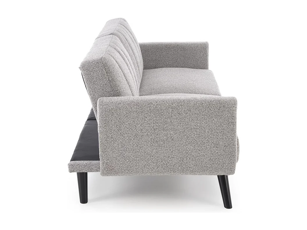 Sofá cama de 3 plazas en tejido gris MAEVA