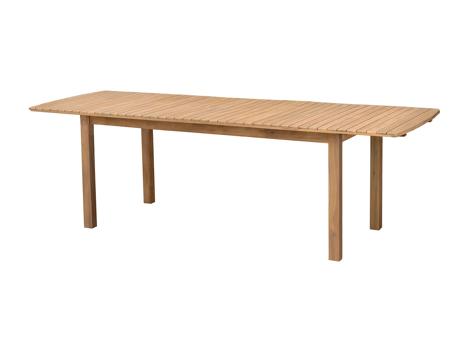 Salon de jardin extensible 180/240cm PADAR en acacia 8 places - coussins sable