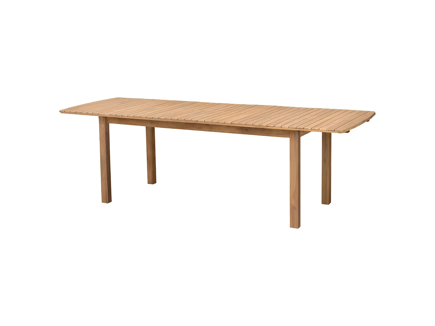 Salon de jardin extensible 180/240cm PADAR en acacia massif 8 places - coussins sable