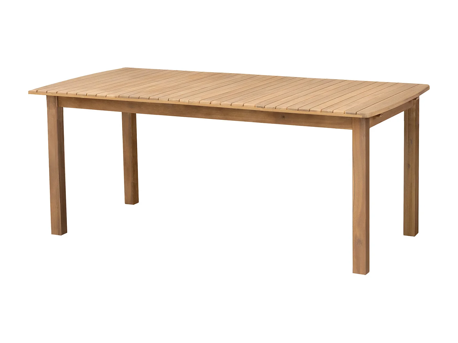 Set di mobili da giardino allungabili 180/240cm PADAR in legno di acacia 8 posti - cuscini grigi - HAPPY GARDEN