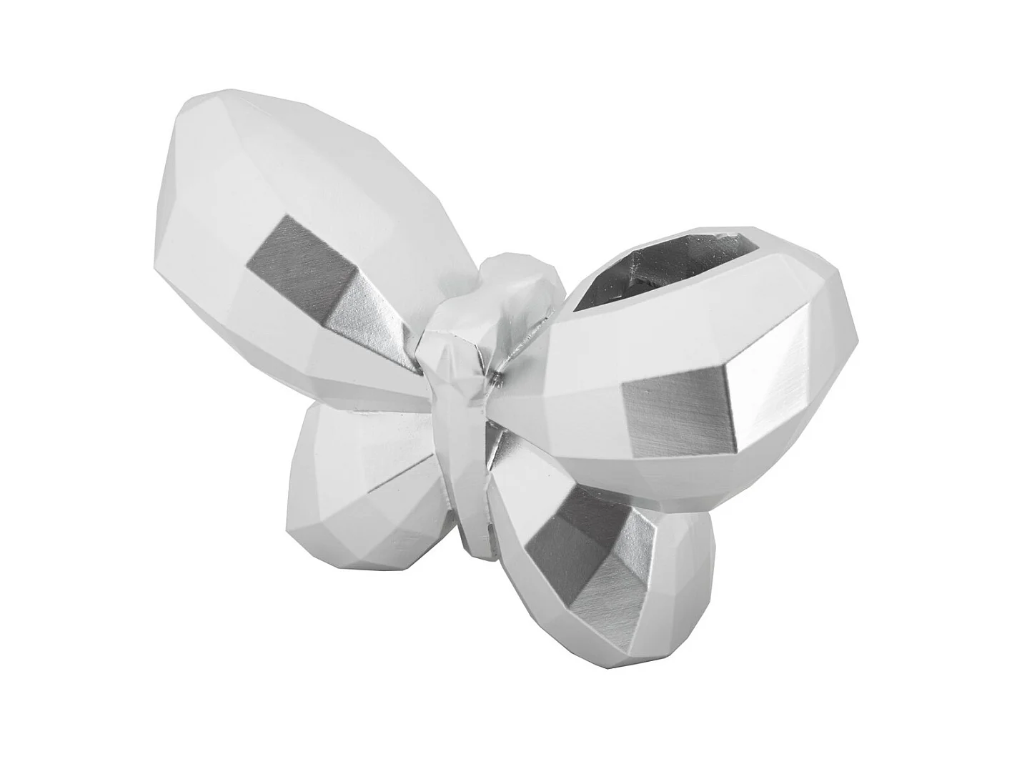 Vase Décoratif Papillon, Argent, 15x22,5x8 cm, Seven Design