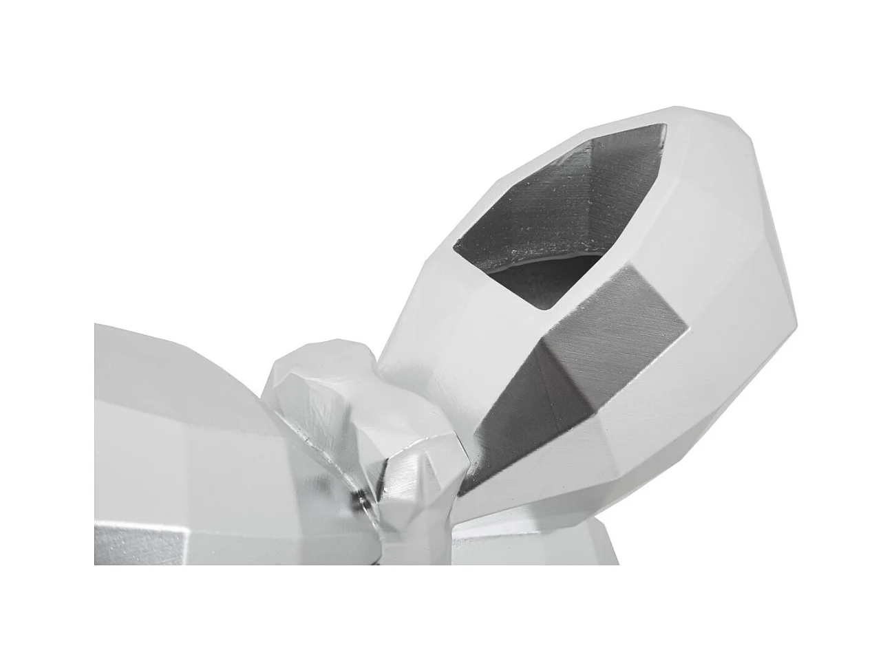 Vase Décoratif Papillon, Argent, 15x22,5x8 cm, Seven Design