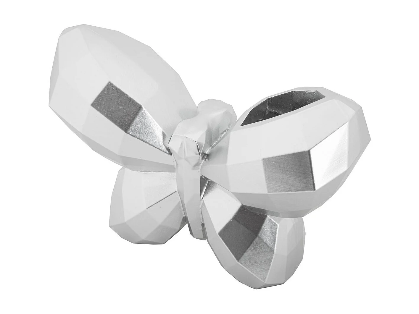 Vase Décoratif Papillon, Argent, 15x22,5x8 cm, Seven Design