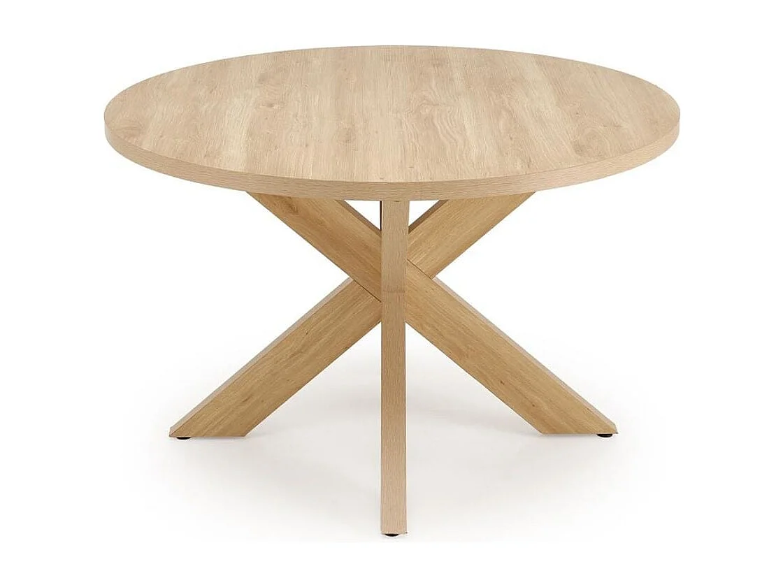 Mesa redonda de 105 cm en roble natural RAVI