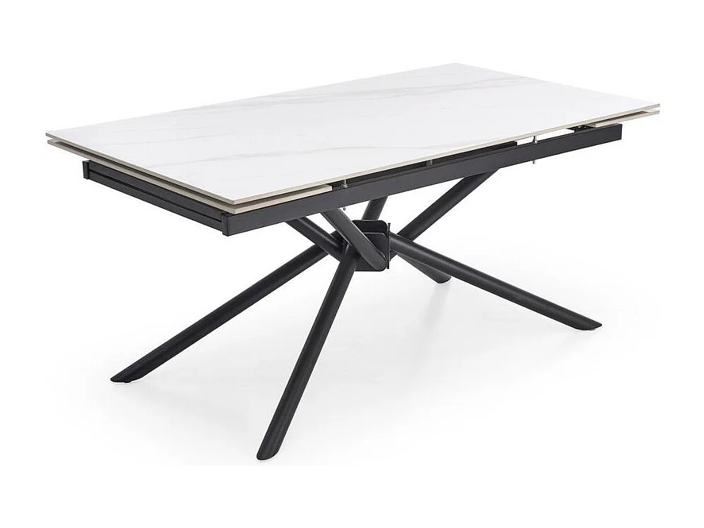 Tavolo da pranzo allungabile 160 / 220 cm in marmo bianco VIKTOR